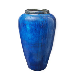 imported vietnam tall glaze collar jar