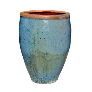 imported chinese rustic tall bullet jar